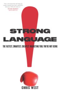 Front cover of Strong Language in the Top 8 best books for copywriters